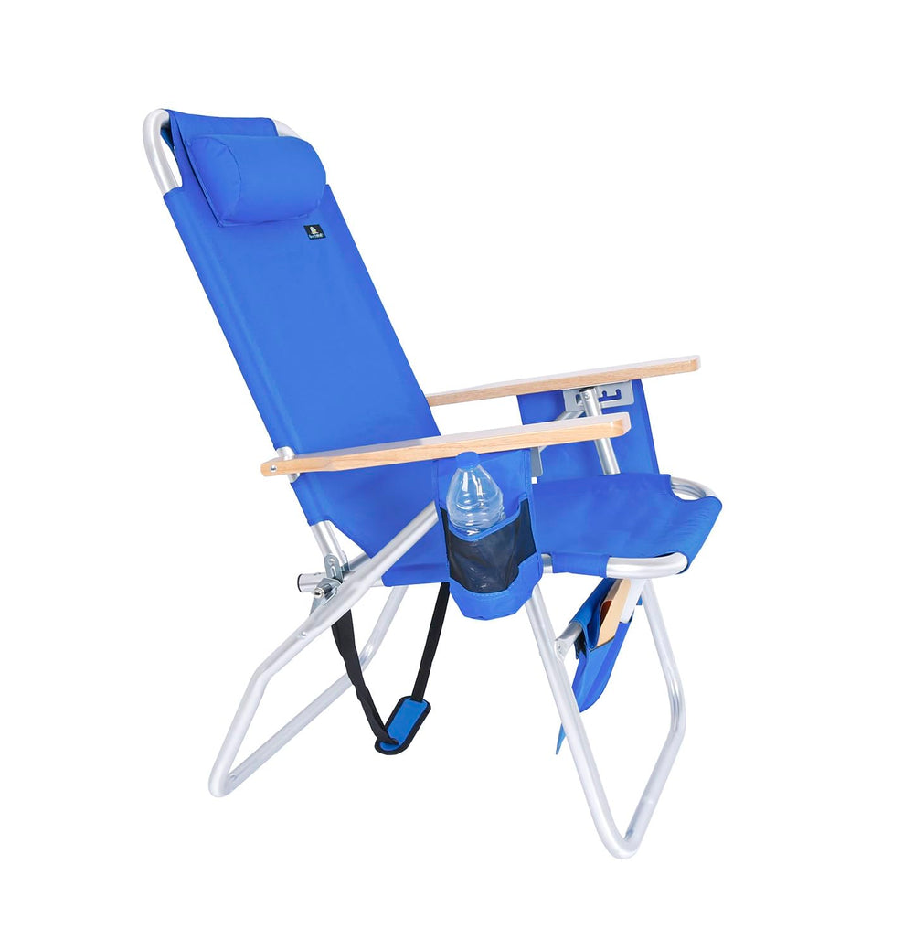 BeachMall 26.4-inch tall backrest supports comfortable posture under sun.