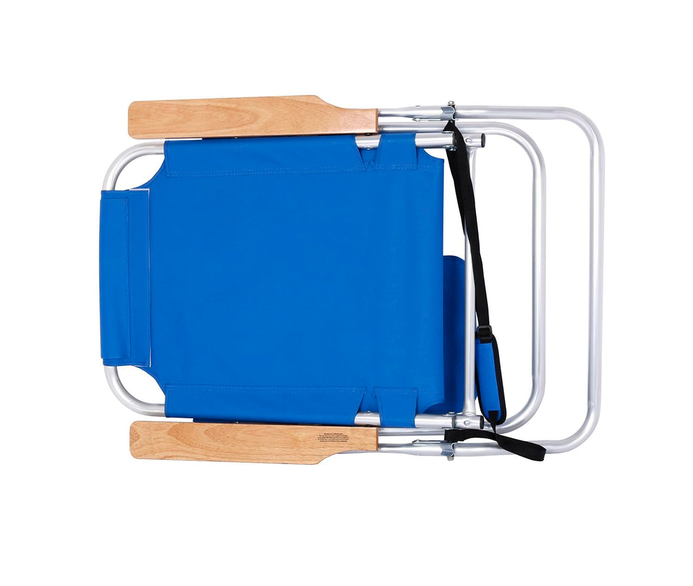 BeachMall cushioned headrest and adjustable shoulder strap for easy transport.
