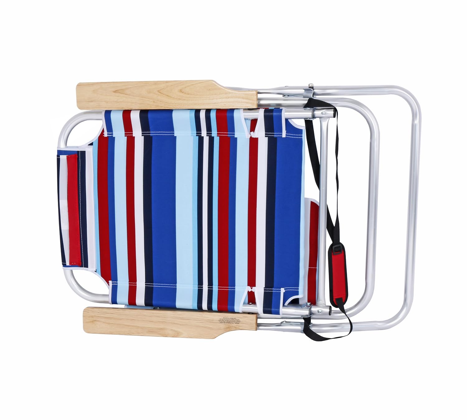 BeachMall chair includes cup holder and under-seat storage for convenience