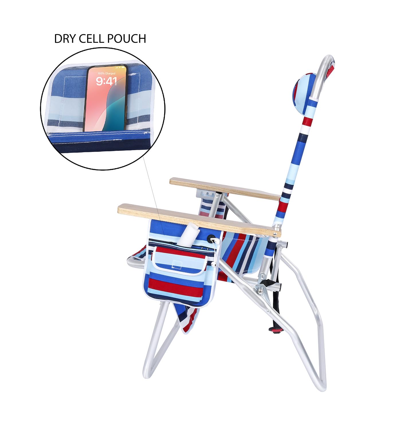 BeachMall chair features a 17 inch seat aids easy in and out