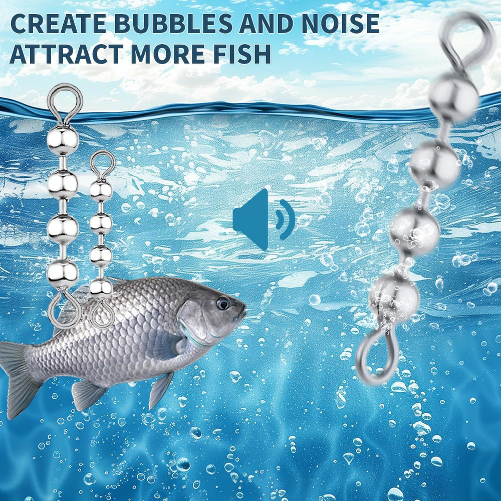 6-bead bead chain spinner, stainless steel