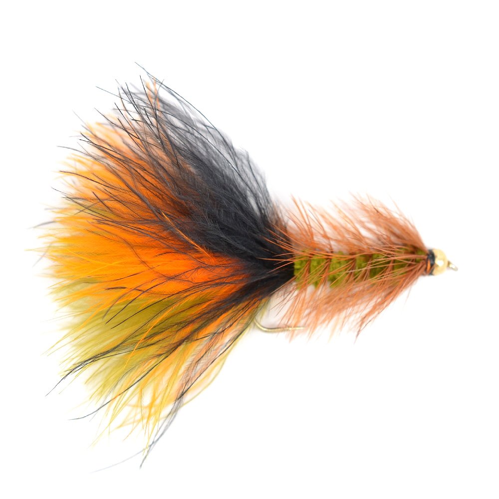 Bead Head Woolly Bugger Classic Streamer - Brown color