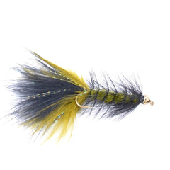 Bead Head Woolly Bugger Classic Streamer - Olive and Black color