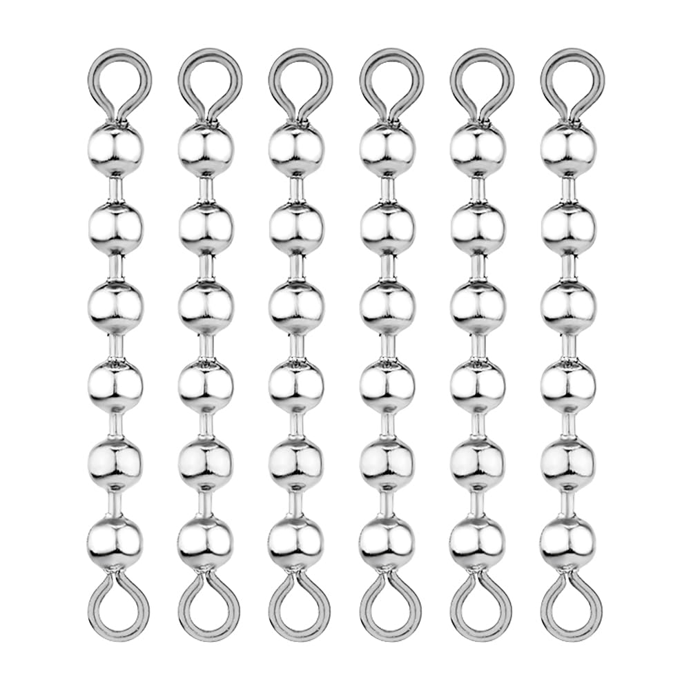 Bead chain swivel with 4 beads, 0.177 inch diameter