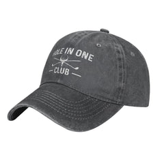Beafoliya Holes In One Club Cap back with metal slide-buckle for adjustable fit.