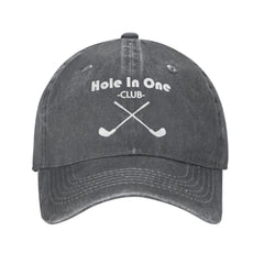 Beafoliya Hole In One Club Cap front graphic for casual everyday wear