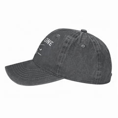 Beafoliya Holes In One Club Cap washed denim texture adds vintage style.