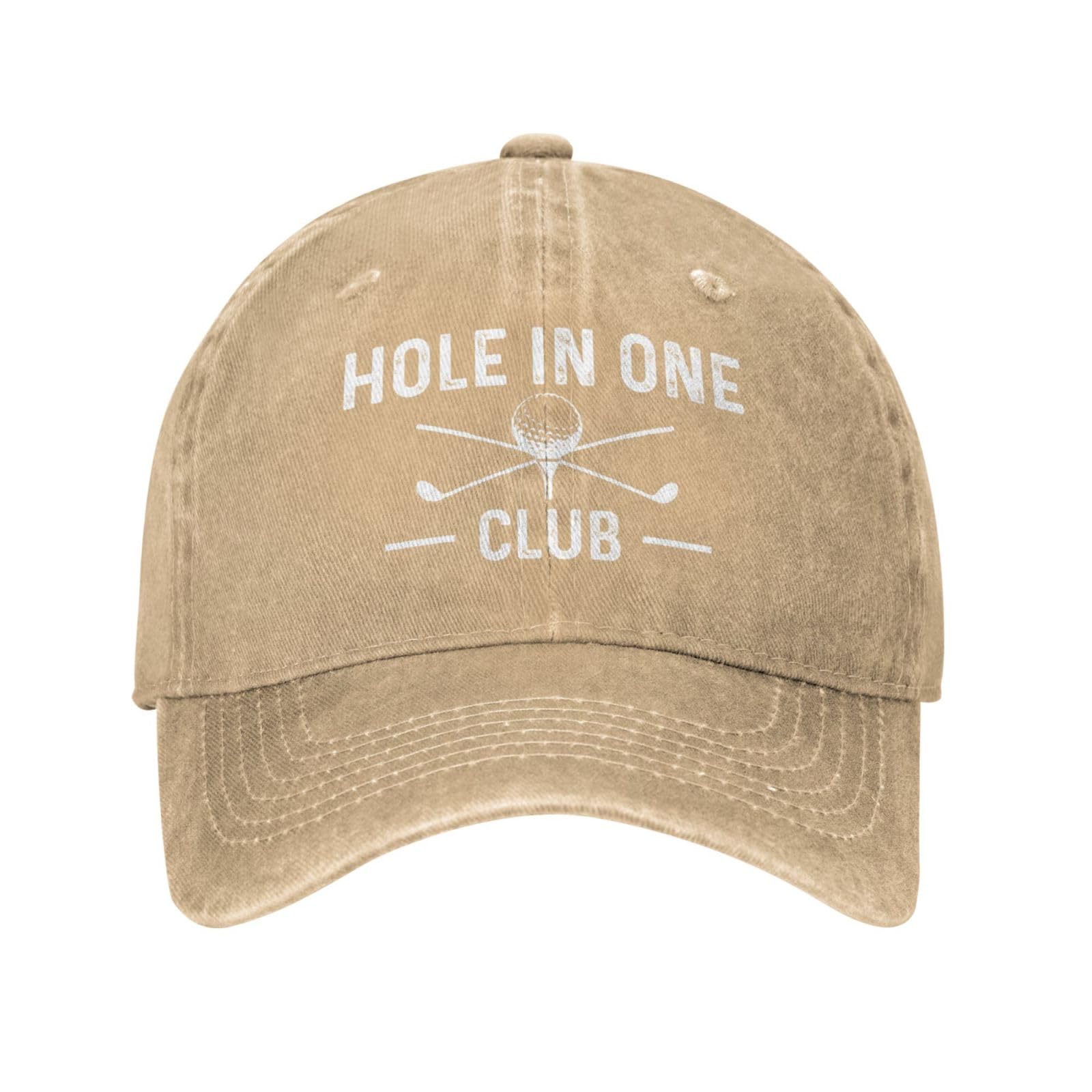 Beafoliya Holes In One Club Hat front view, casual daily wear with sun protection.
