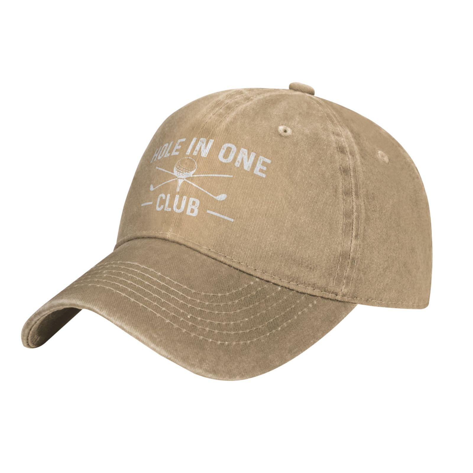 Beafoliya Holes In One Club Hat side profile, effortless style and adjustable fit.