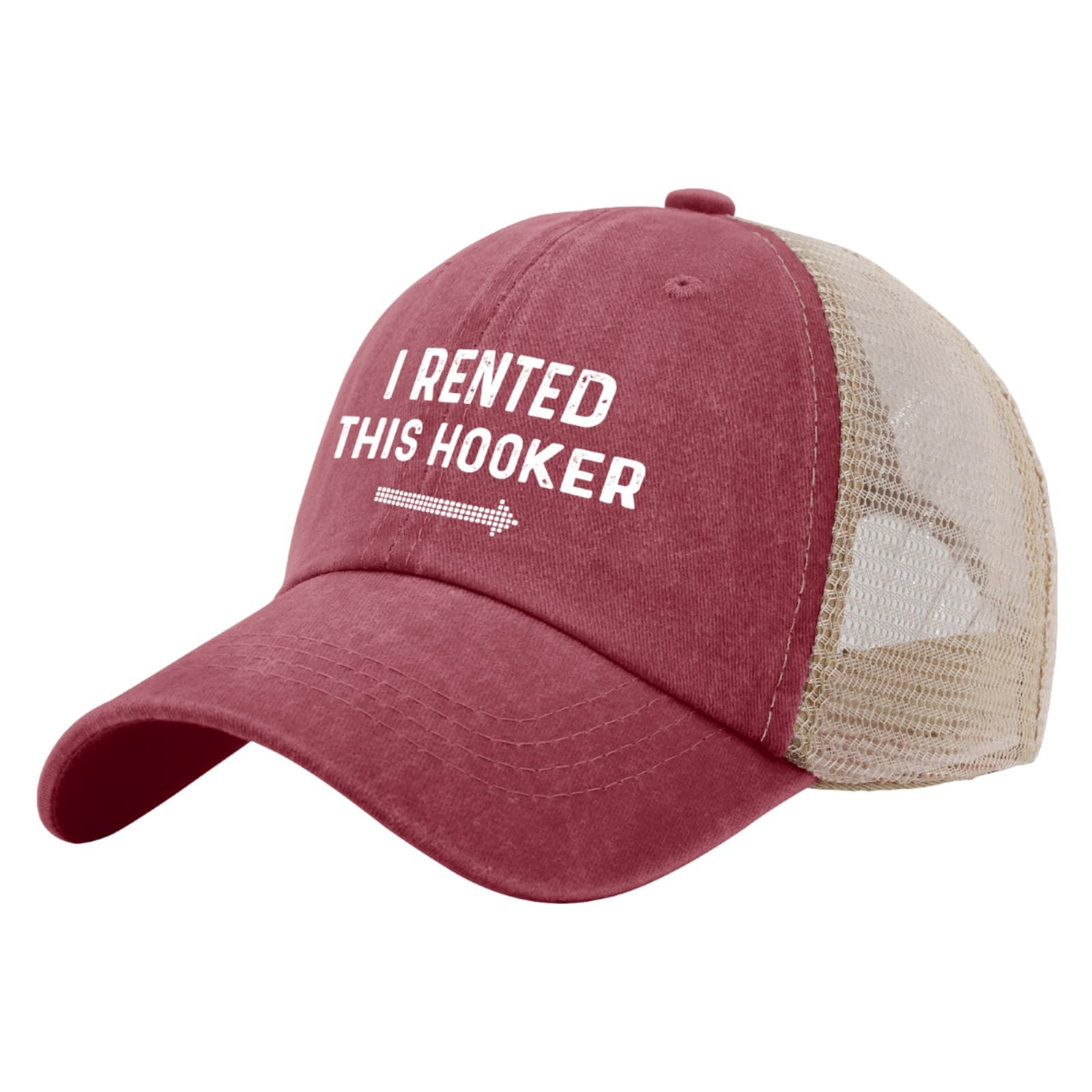 Beafoliya Hooker Hat side view highlights urban style and breathable mesh.