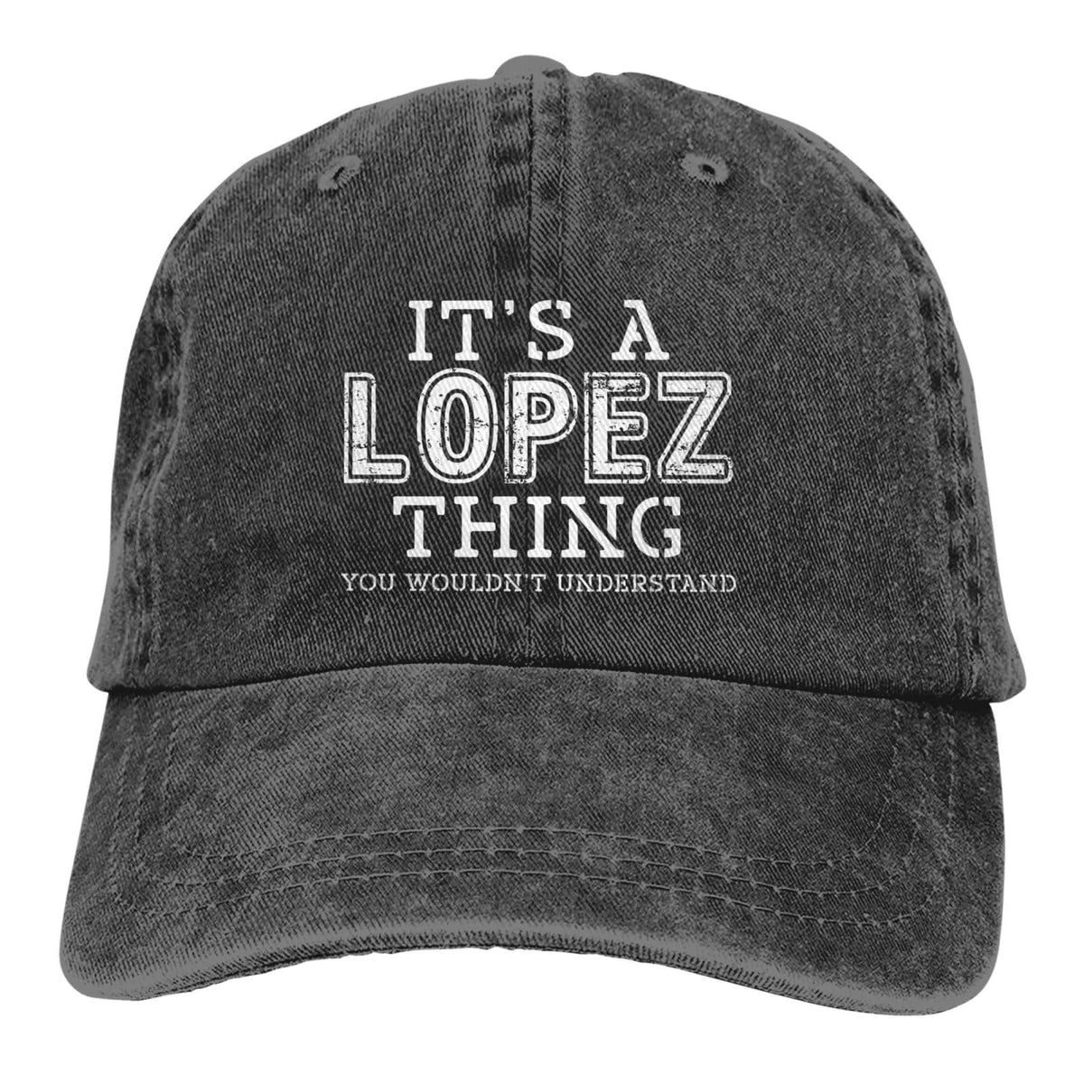 Beafoliya Lopez Thing hat with black graphic, versatile unisex accessory for casual wear