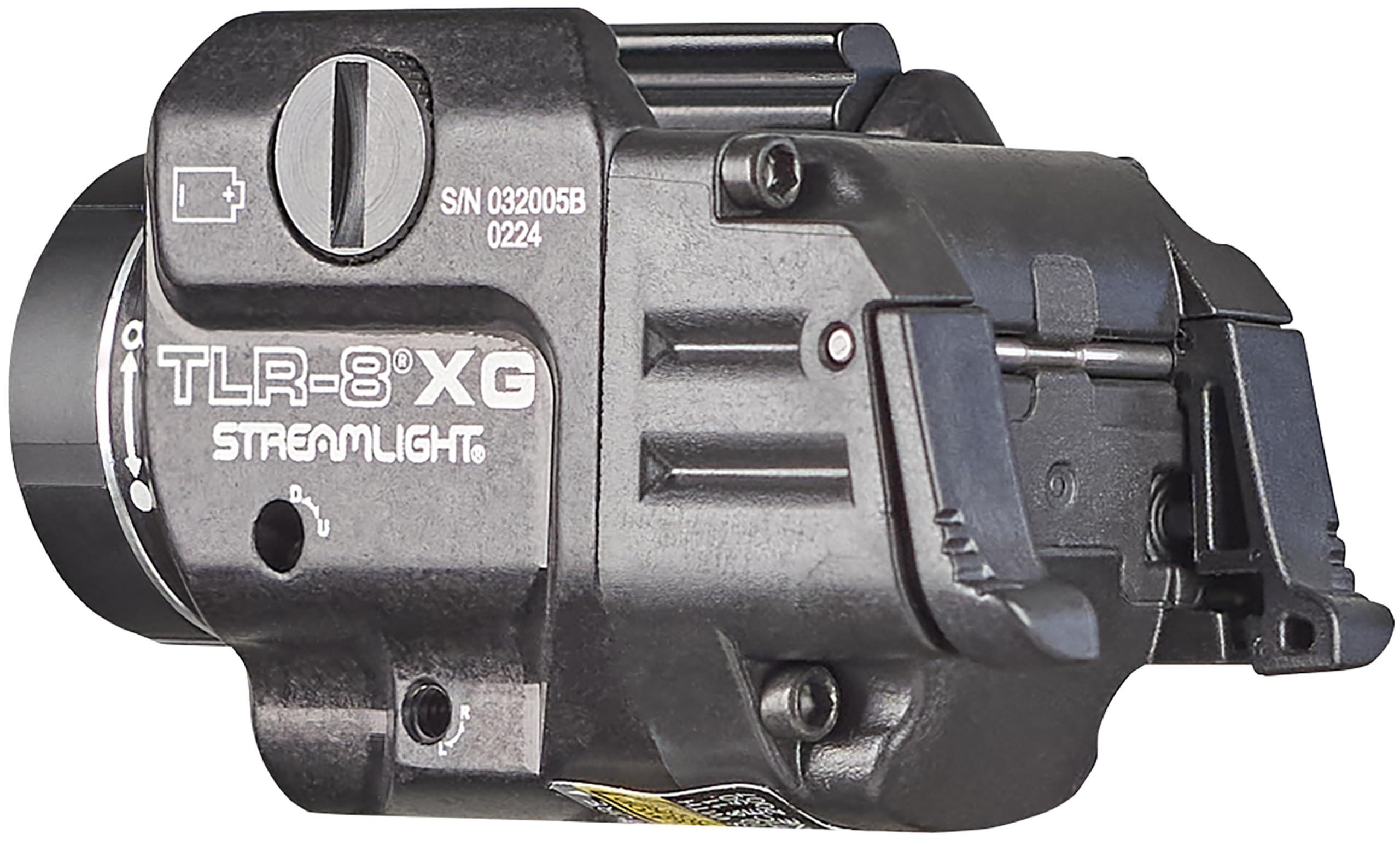 Light with three modes including LED, LED/laser, and laser; includes strobe