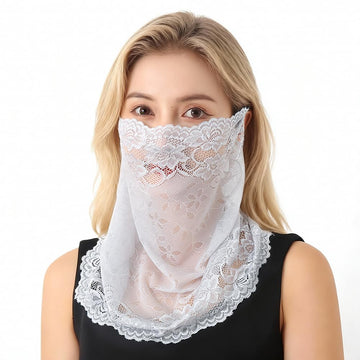 BEAMARKER white and gray scarves pair with casual summer outfits