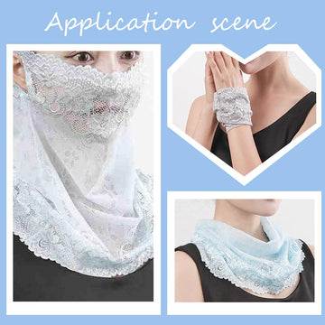 Close-up of BEAMARKER lace collar and ear hole detail for comfort
