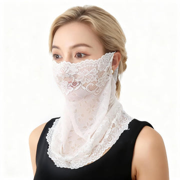 BEAMARKER scarf worn as neck gaiter ready for outdoor activities