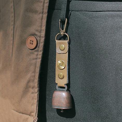Bear Bell carabiner clip keeps it secure during treks.