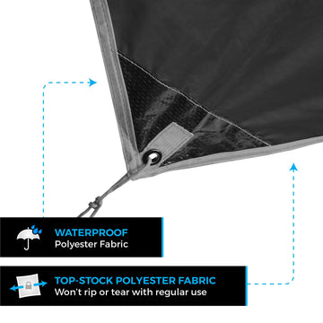 Bear Butt Hammock Rain Fly durable with tension lines and reflective tracers increases reliability