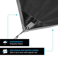Bear Butt Hammock Rain Fly durable with tension lines and reflective tracers increases reliability