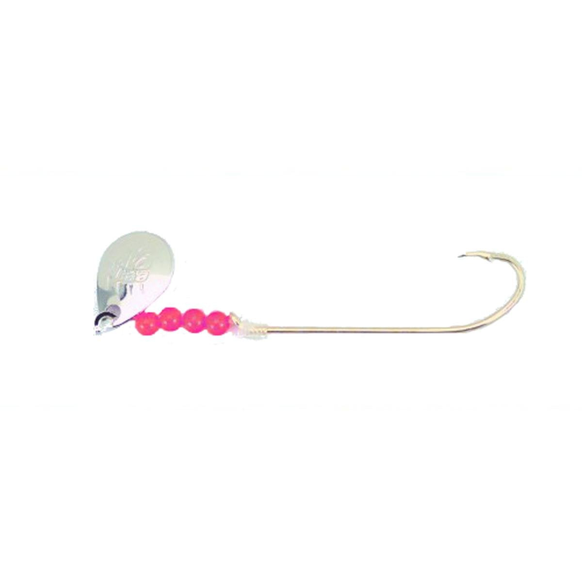Bear Paw Flicker nickel long gold size 6 hook with fluorescent beads for enhanced action