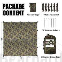 Bearhard rainfly waterproof coverage highlights reliable rain protection during outdoor trips