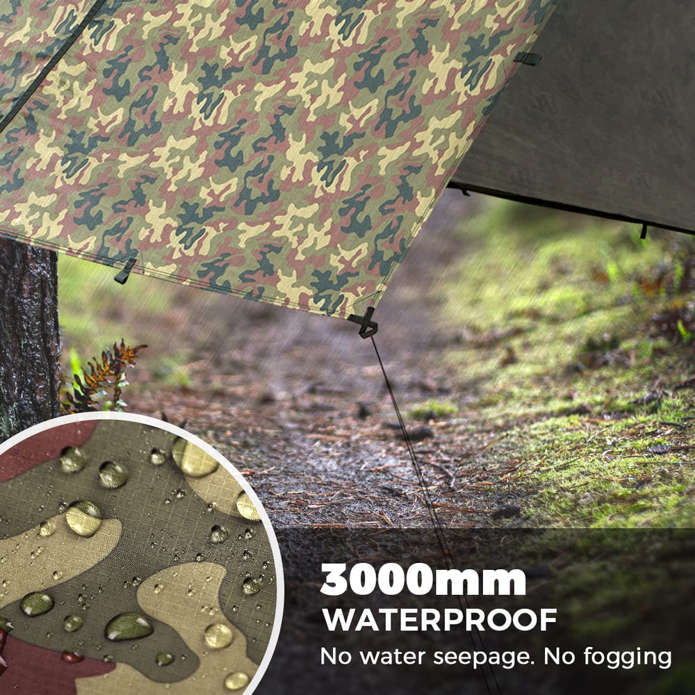 Bearhard tarp ground coverage 100 sq ft provides versatile groundsheet for campsites