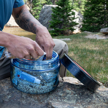 BearVault BV425 Sprint bear-resistant construction tested against wildlife encounters.