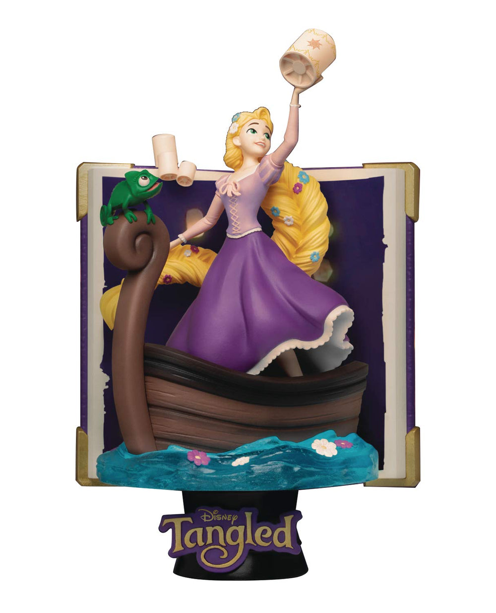 Beast Kingdom Rapunzel DS-078 D-Stage figure with vibrant multicolor finish for display.