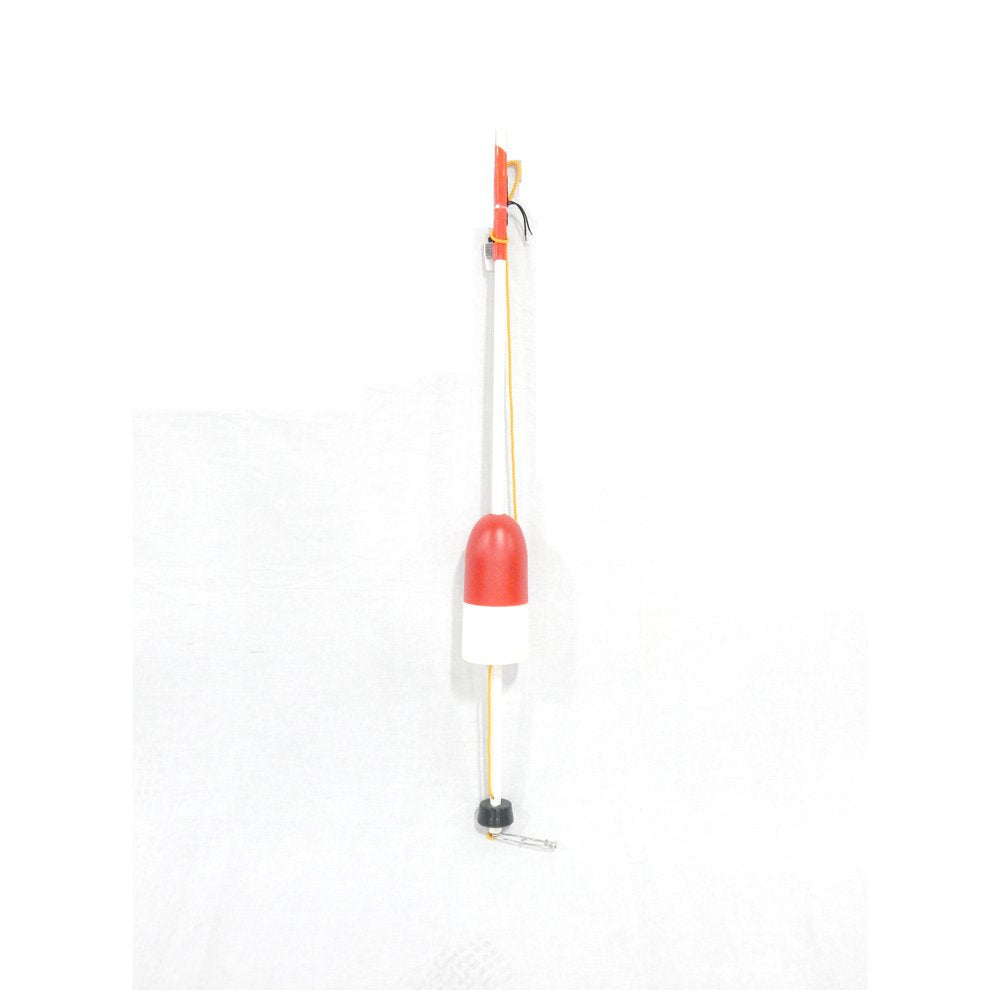 Beau Mac 52-inch crab buoy stick white, with float, aids locating traps at sea.