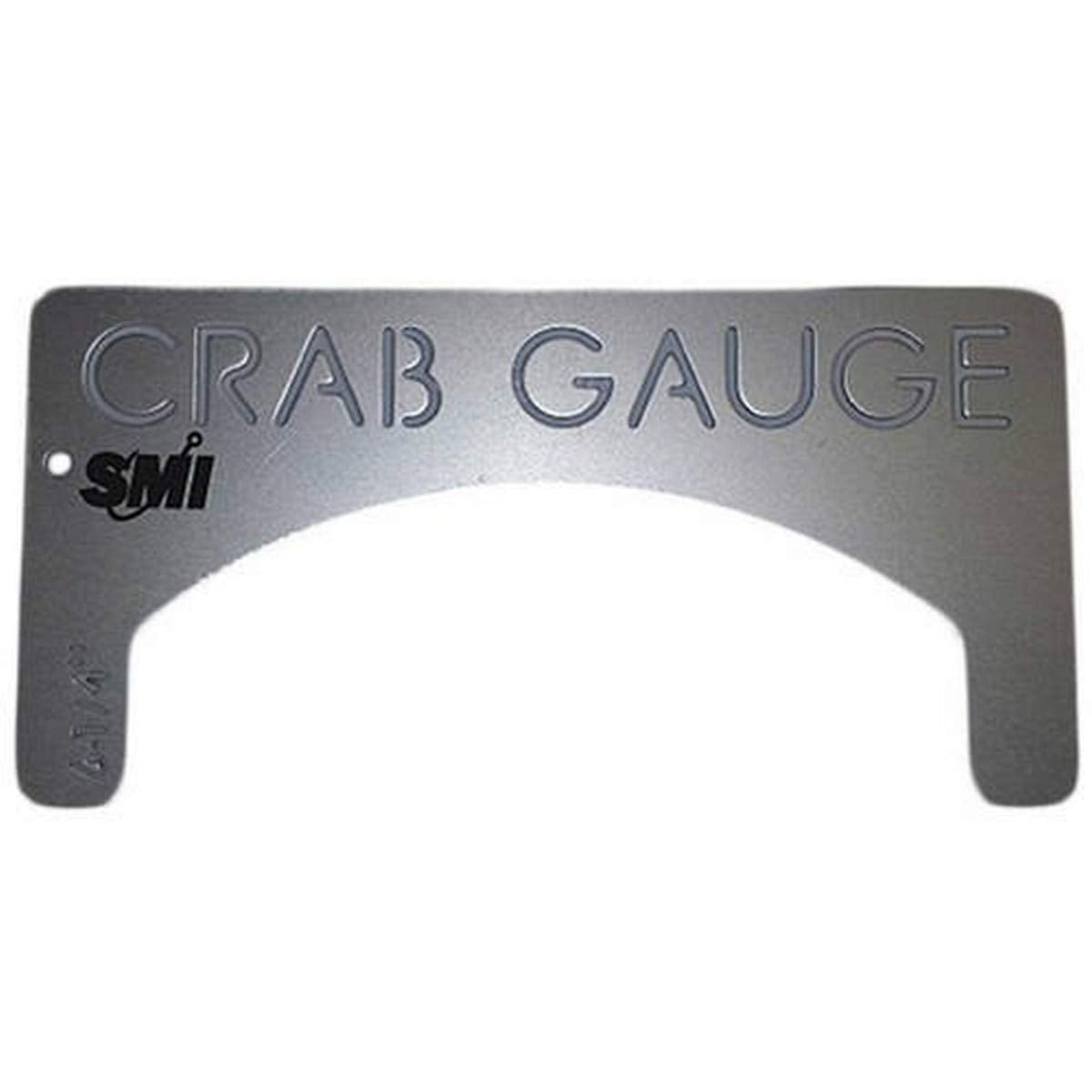 Beau Mac Crab Gauge Deluxe in stamped aluminum for quick crab sizing on fishing trips
