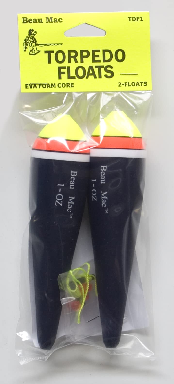 Beau Mac EVA torpedo slip float – hi-vis top aids bite detection in rivers.