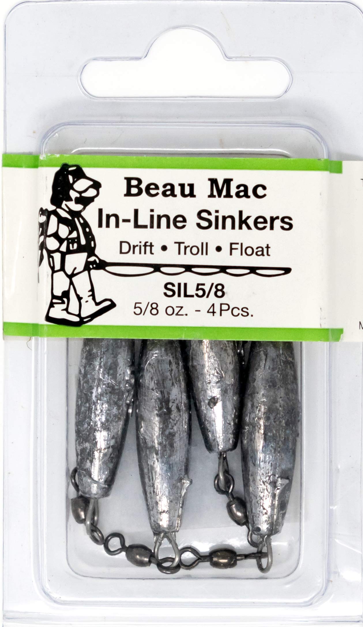 Beau Mac inline sinker 5-8oz for float fishing and longer casts