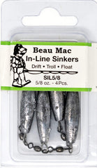 Beau Mac inline sinker 5-8oz for float fishing and longer casts