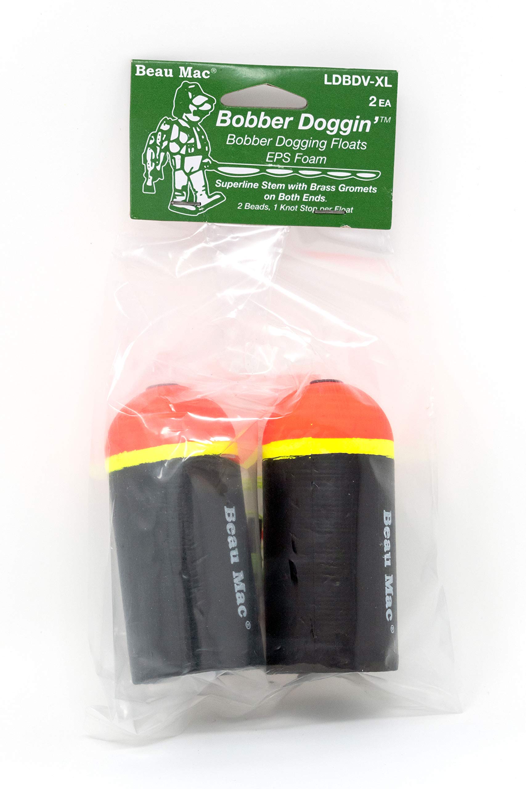 Beau Mac LDBDV-XL Bobber Doggin' Float with flame-top finish for easy bite visibility.