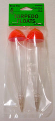 Beau Mac PET Clear Torpedo Slip Float shown for stealthy bait presentation in clear water