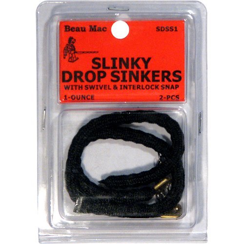 Beau Mac Slinky Drop Sinker ready for precise weight control in freshwater and saltwater fishing