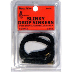 Beau Mac Slinky Drop Sinker ready for precise weight control in freshwater and saltwater fishing