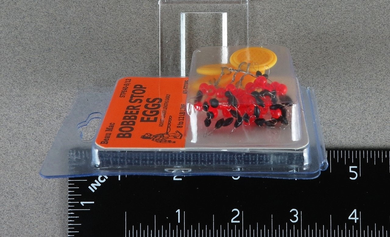 Beau Mac STPE40 rubber egg stop sliding through rod guides during casting and retrieval.