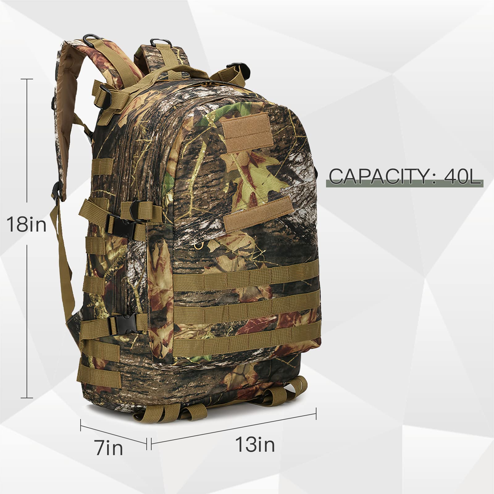 BEAUTI4U ergonomic-padding highlights comfortable support during long treks.