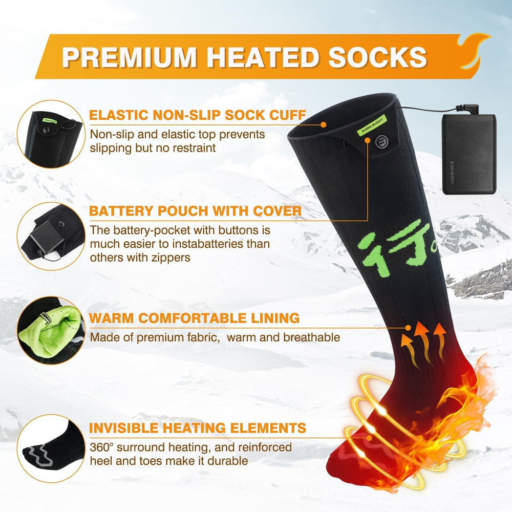 BEAUZMO heated socks fabric is washable and comfortable for repeated outdoor use