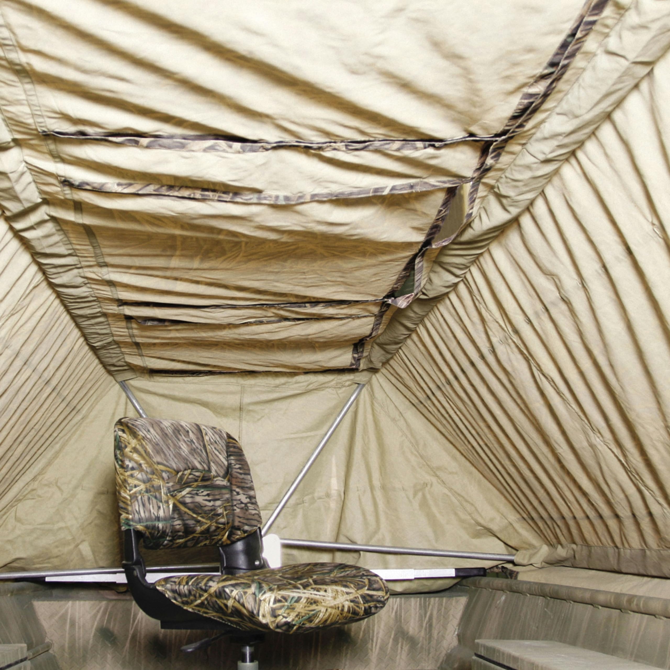 Beavertail vegetation straps illustrate quick concealment with natural cover.