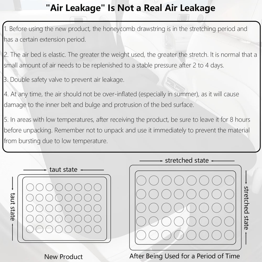 BEBAS backseat bed pre-purchase sizing guidance.