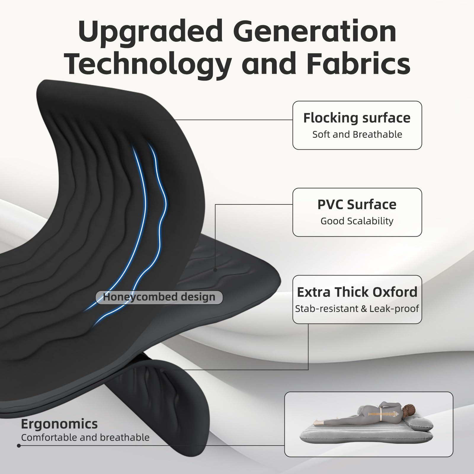 BEBAS enlarged side flaps guard against falls for smoother rides.
