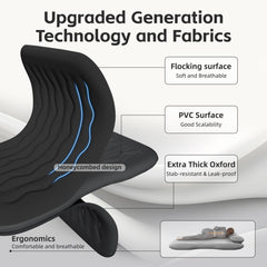 BEBAS enlarged side flaps guard against falls for smoother rides.