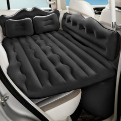 BEBAS inflatable air mattress backseat provides comfortable resting space on road trips.