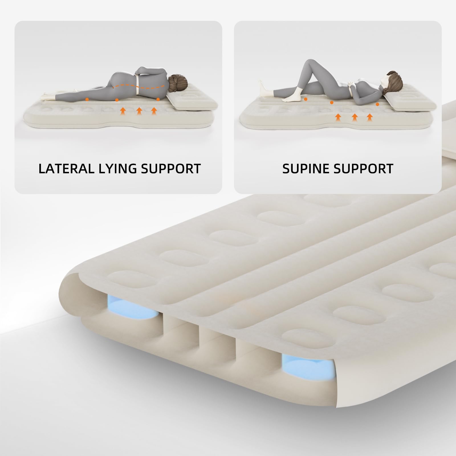 BEBAS puncture-resistant PVC with soft pongee surface is durable and easy to clean.