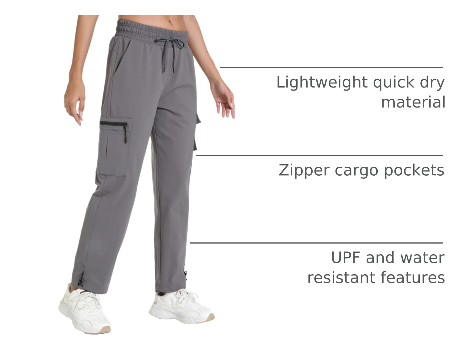 bebopotan quick dry cargo pants zip pockets keep essentials secure