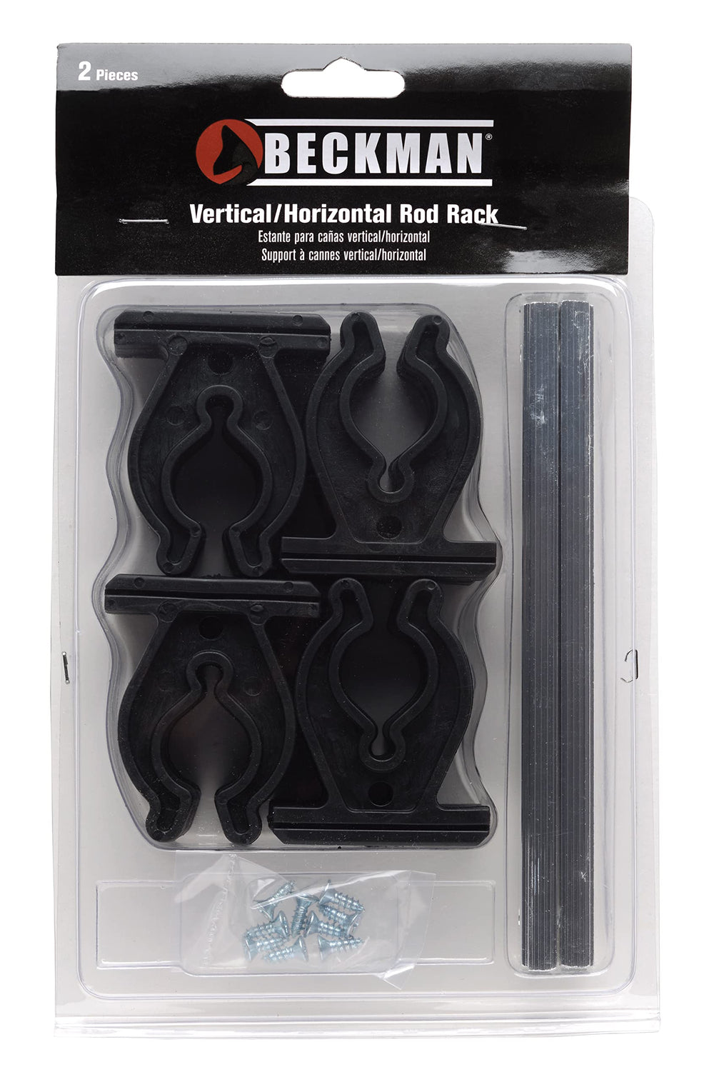 Beckman Net BRH-4 rod holders installed on a drift boat keeping rods evenly spaced