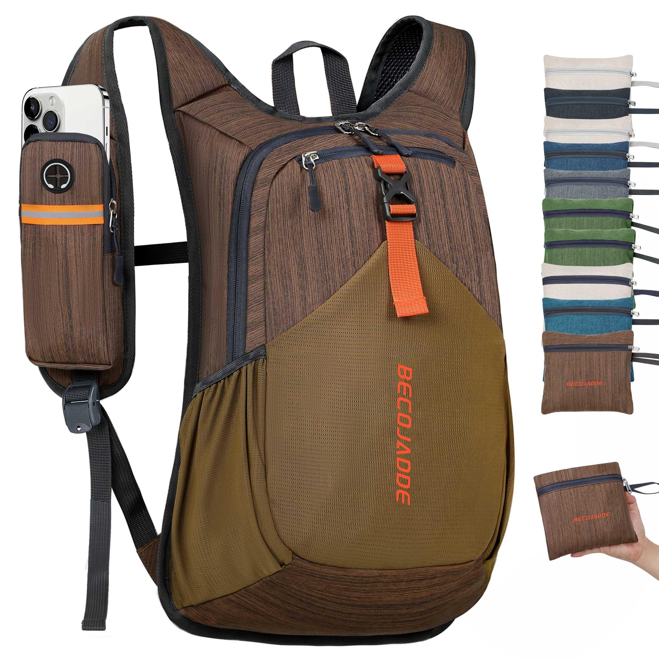 BECOJADDE 15L folded backpack ready for compact travel