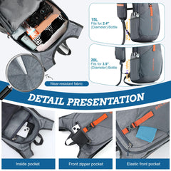 BECOJADDE 15L backpack packable design folding into its own pocket.