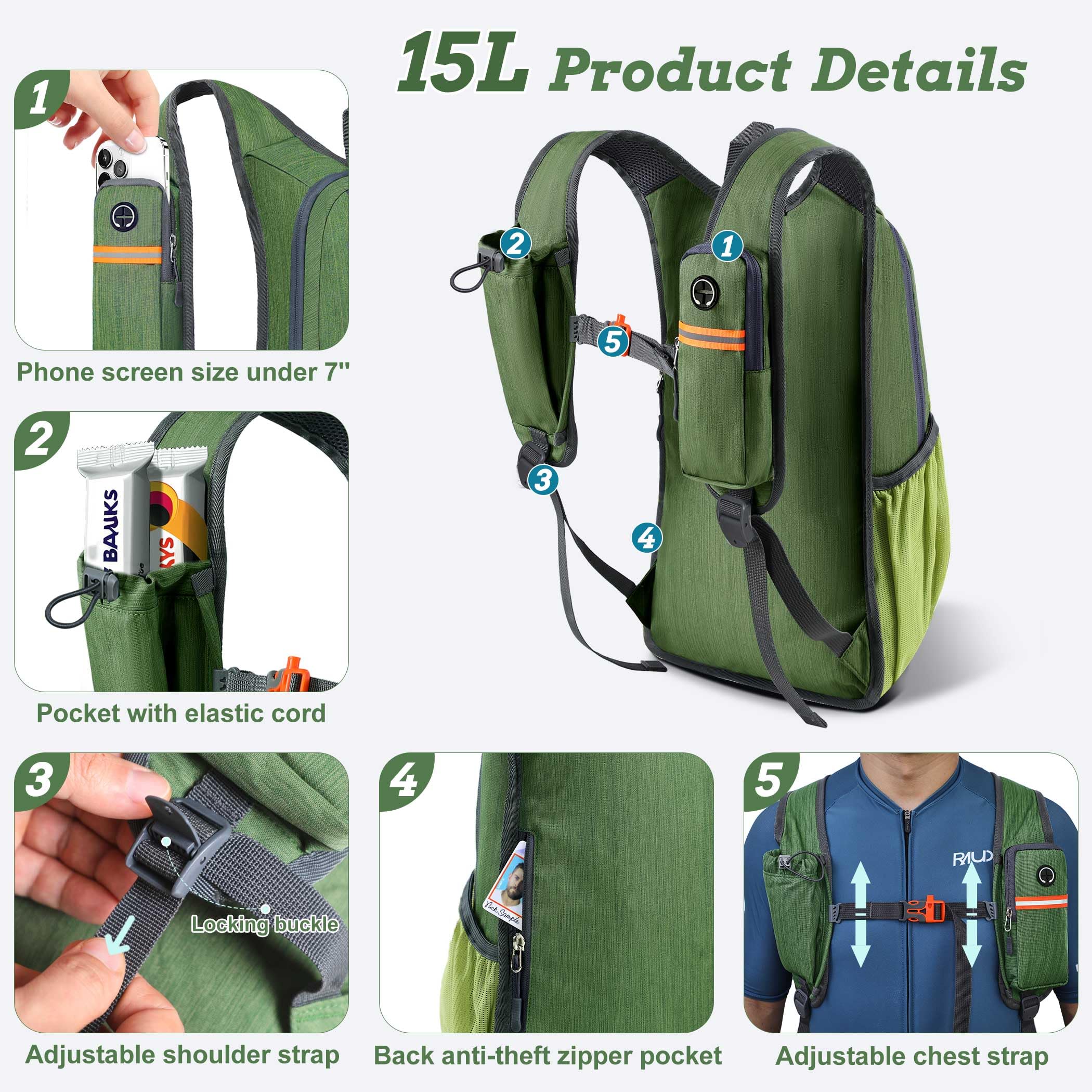 BECOJADDE backpack with breathable mesh shoulder straps for comfort.